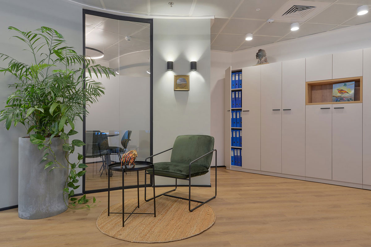 מבואה פנימית שטיח עגול